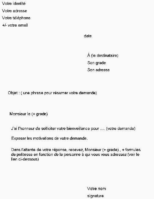 Document administratif en anglais