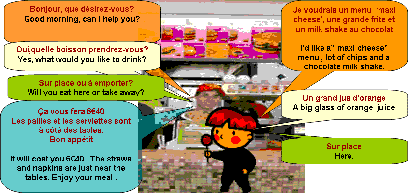 dialogue   au fast food