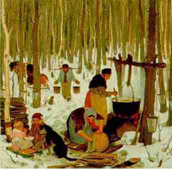 Illustration de Clarence Gagnon pour Maria Chapdelaine.