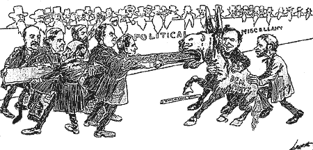 caricature de Thomas Nast representant la convention Démocrate de 1896