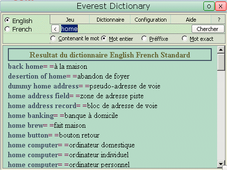 dictionnaire en anglais francais gratuit